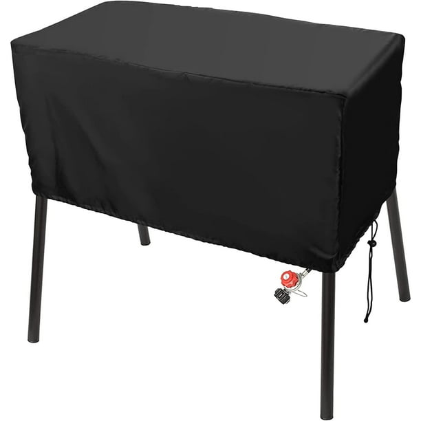 Cubierta de parrilla impermeable para carbón portátil, cubierta de parrilla impermeable Parrilla portátil Protección contra el polvo de la nieve a prueba de viento27.6 * 27.6in