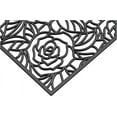 thumbnail image 3 of Calloway Mills  18 x 30 in. Black Rose Rubber Rectangular Doormat, 3 of 3