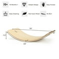Goplus Wooden Wobble Balance Board 35'' Rocker Yoga Toy for Kids ...