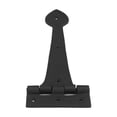 thumbnail image 4 of Black Iron Door Strap Hinge 12" L Heart Tip Design Rust Resistant Pack of 4, 4 of 8