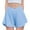 Blue, variant on Liyamei Girls 2 in 1 Athletic Shorts with Spandex Liner for Running and Sports Size 5-14,Black