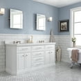 thumbnail image 3 of Water Creation Palace 72" Hardwood Double Bathroom Vanity in Pure White & Nickel, 3 of 12