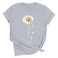 thumbnail image 6 of Hxshgdsn Womens Valentines T Shirt Graphic Heart Printed Short Sleeve Tees Trendy Casual Lover Gift Tops Gray 9 S, 6 of 7