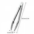thumbnail image 3 of ACDANC Stainless Steel Kitchen Tongs Set,Metal Cooking Tongs with Sliding Rings for Barbecue Cooking Salad Grilling Frying and Serving,12 in,1pc, 3 of 4