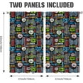 thumbnail image 6 of Gaming Curtains for Boys Blackout Video Game Curtains Gifts for Gamer Living Room Bedroom Decor 2 Panel Set, 41"x63", 6 of 6