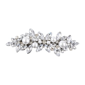 VONTER Pearl Hair Clips White Tassel Multi Strand Extension  display picture 1