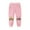 Pink, variant on CQONEPT Girls Print Pants Lounge Loose Fit Jogger Pant Warm Athletic Elastic Waist Pant with Pockets Black 2-3Years
