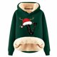 thumbnail image 1 of WILLBEST Sudadera Oversize para Mujer, con Estampado de Letras Navideñas, de Lana Gruesa, Cálida para El Invierno XXX-Grande, 1 of 4