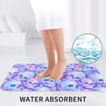 thumbnail image 6 of Bathroom Rugs Sets 3 Piece - pink blue Skull daisy Absorbent Non Slip Bath Mats, U-Shape Toilet Lid Cover, Contour Mat, Soft Washable Shower Mats Bath Rug Mat for Bathroom Tub Toilet, 6 of 7