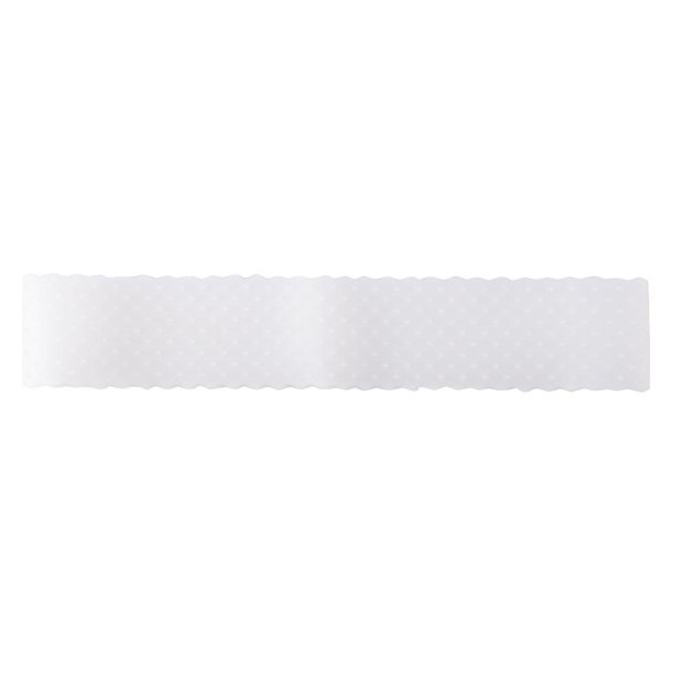 Diadema elástica antideslizante con agarre de silicona transparente para peluca (blanco)