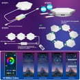 thumbnail image 5 of Lapalife Hexagon Light, Music Sync RGB Hexagon LED Wall Lights with APP & Remote Control Gift for Home Decor, Living Room, Bedroom, Gaming Room, 5 of 8