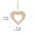 thumbnail image 4 of Valentine's Day Wooden Heart Pendant - DIY Romantic Love Ornament, Gift Box Included for Couples Wedding Party Decor, 4 of 9