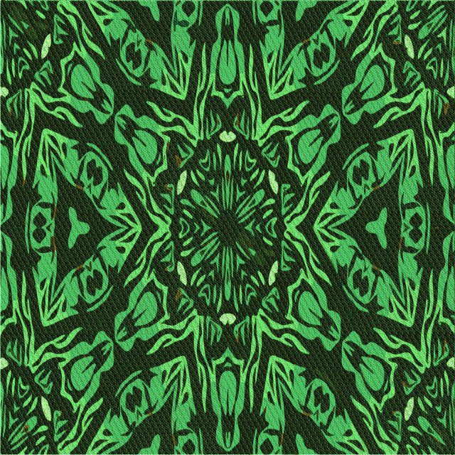 Ahgly Company Machine Washable Indoor Square Transitional Dark Forest Green Area Rugs, 4' Square