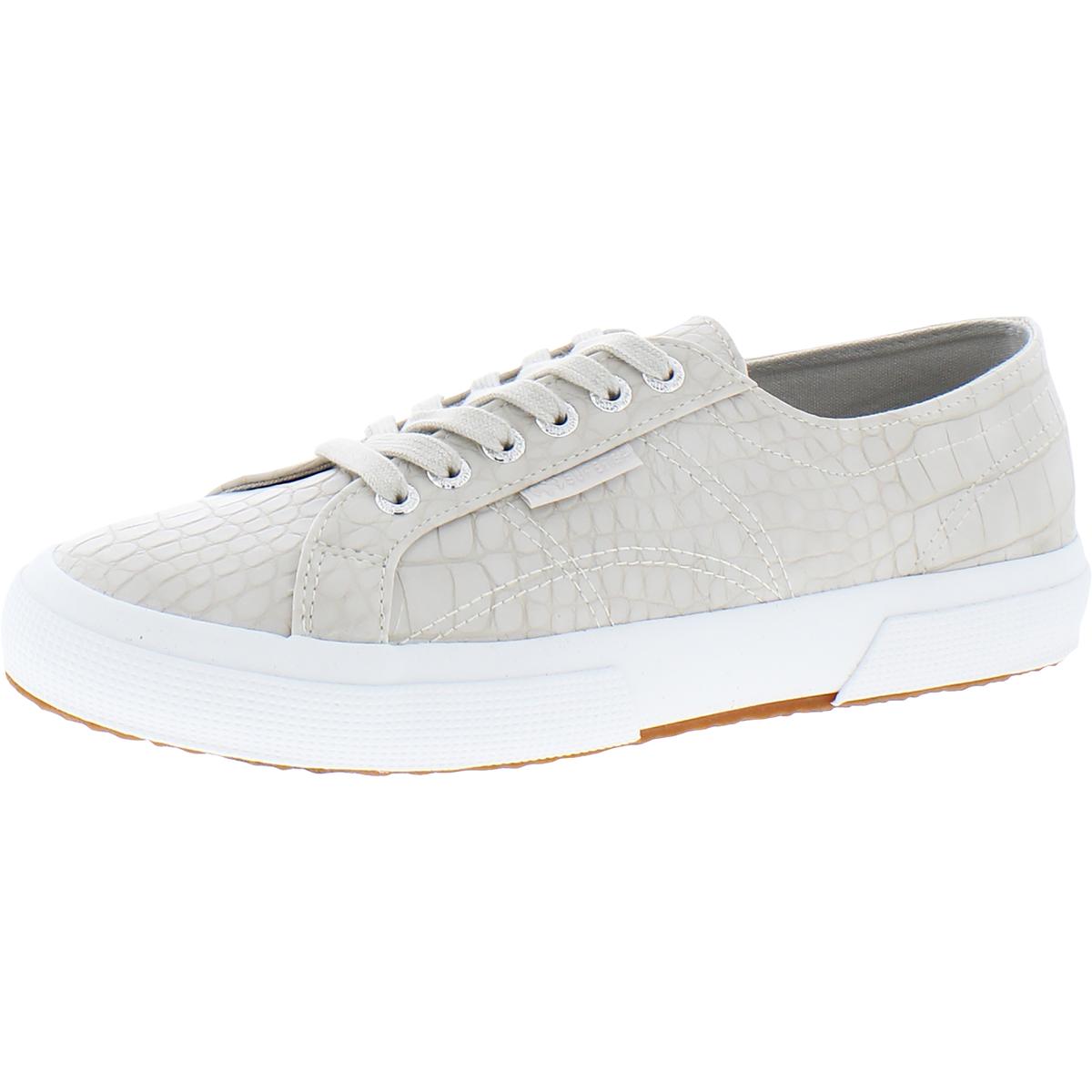 superga croc embossed sneaker