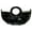 Black1, variant on Women Fashion Hollow Crescent Moon Handbag - Fan Shaped Shell Top Handle, Patent Leather Shoulder Crossbody Bag (Multi-Colors)​