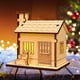 thumbnail image 5 of Decoraciones navideñas, adornos navideños, regalos navideños: casitas navideñas de madera hechas a mano con luces para manualidades. Decoración de casitas de troncos., 5 of 8