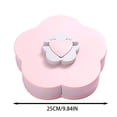 thumbnail image 2 of BotaniNest Rotating Shaped Snack Tray Top With Phone Holder Rotating Serving Platter With Heart Button Modern Dried Fruit & Nut Storage Container For Living Room Party And Home Use, 2 of 6