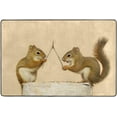 thumbnail image 4 of SKYSONIC 36x24in Funny Squirrels Area Rug, Fall Animal Non-Slip Floor Carpet for Indoor Living Dining Room Bedroom, 4 of 7