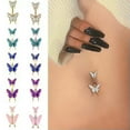 thumbnail image 2 of K-KED Double Butterfly Fashion Body Piercing Belly Navel Rings Drop Dangle Delicate Jewelry -7, 2 of 9