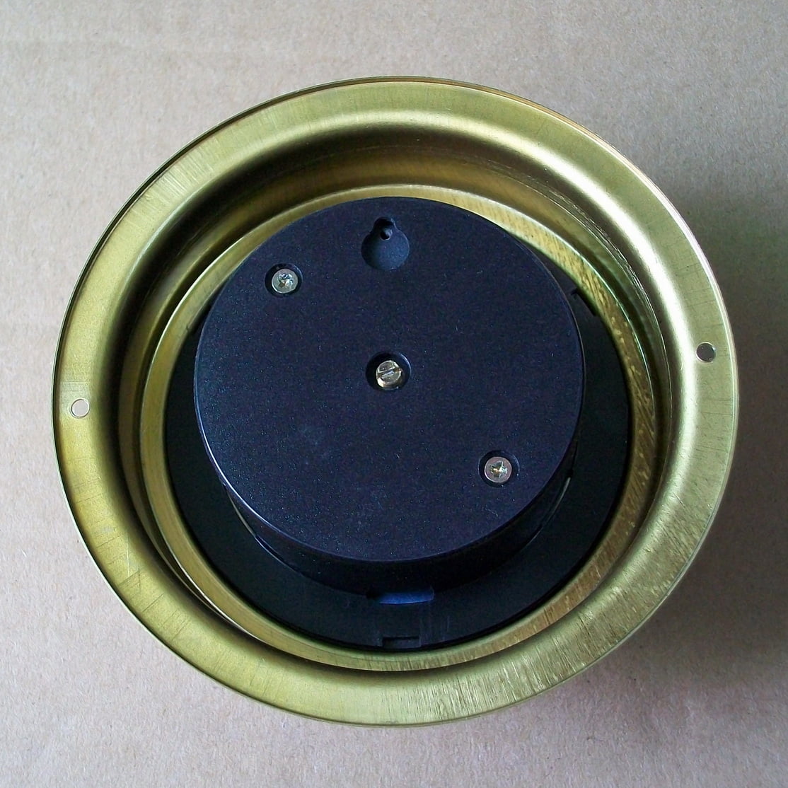 4-inch Dial Retro Brass Case Thermometer Hygrometer 0°F - 120°F Indoor Outdoor Wall Mounted Humidity Meter