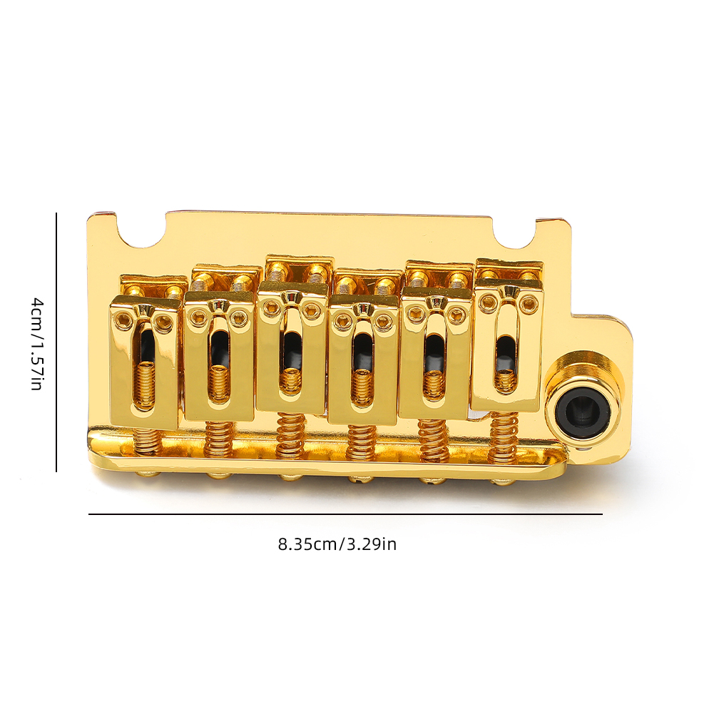 HUISZJ Electric Guitar Bridge, 10.5mm Electric Guitar Tremolo System Bridge, 6 String Electric Guitar