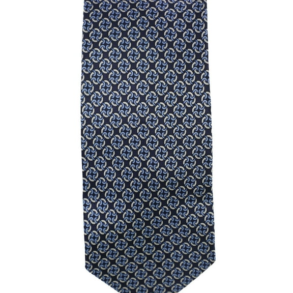The Men's Store Mens Linked Square Self-tied Necktie, Blue, One Size