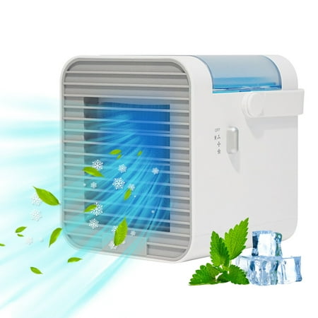 

Naughtyhood Christmas 2022 for home essentials Mini Air Conditioner Air Cooler USB Portable Desktop Silent Spray Refrigeration Clearance sale of household items