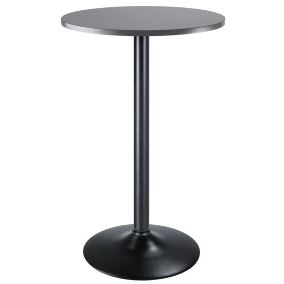 Winsome Tarah Pub Table, Black and Slate Gray Finish