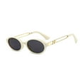 thumbnail image 1 of TIELUTT Lunettes de Soleil Ovales Rétro pour Hommes et Femmes Lunettes Rondes Étroites Lunettes de Tonte Lunettes de Moto Tout-Terrain Lunettes de Ski Lunettes de Protection Lunettes d'Hiver Hommes, 1 of 2