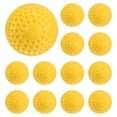 thumbnail image 1 of Unique Bargains 9 Inch Pitching Machine Baseballs Yellow Dimpled Baseball Practice Baseball for Hitting Fielding Practice 12 Pack, 1 of 6