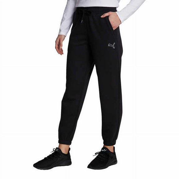 PUMA Ladies' Fleece Jogger (Black, S)