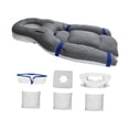 thumbnail image 4 of Almohada para la cara boca abajo, reposacabezas, soporte cómodo, altura ajustable, cojín para la cara acostado Gris, 4 of 9