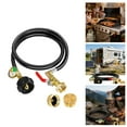 thumbnail image 2 of Propane Adapter Hose with Pressure Gauge and Toggle for Torches Tanks Cylinders, 2 of 6