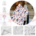 thumbnail image 5 of Luxury Plush 4th of July Patriotic Blanket Stars Gnome Flower Independence Day Throw Blanket for Couch,Lightweight Soft and Warm Throws Blankets for Sofa Bed Living Room in Spring 50"x40", 5 of 6