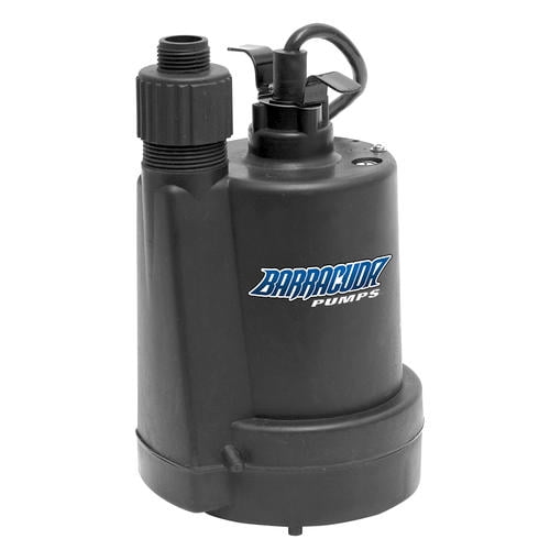 Barracuda 1/4 HP Thermoplastic Submersible Utility Pump