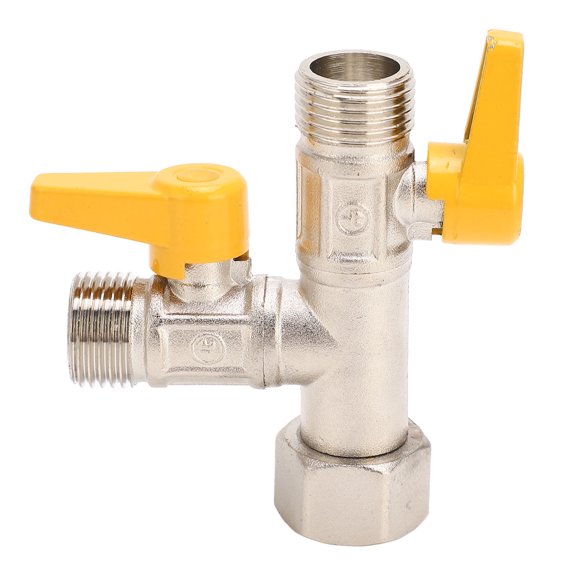 Falleo Clearance RV 3 Way By Pass Valve 1/2in NPT RV Water Heater Pump Converter Winterizing Parts with Dual Switches