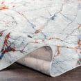 thumbnail image 4 of Mark&Day Area Rugs, 9x12 Leola Modern Light Gray Marble Area Rug, Grey White Carpet for Living Room, Bedroom or Kitchen (8'10" x 12'), 4 of 6