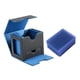 thumbnail image 5 of Caja para baraja de cartas con capacidad para 100 tarjetas Contenedor de tarjetas coleccionables de primera calidad, caja de almacenamiento para baraja de cartas, tarjetero para tarjetas azul, 5 of 8