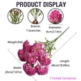 thumbnail image 3 of Real Touch Silk Flowers with Stems,For Wedding,Home Office Garden Decoration,Table Centerpieces,Floral Arrangements,Silk Carnations Flower Bouquets,Artificial Flowers Carnation Flower,Yellow,18.9", 3 of 8