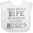 thumbnail image 3 of Inktastic Music Lover Musician Quote Boys or Girls Baby Bib, 3 of 4
