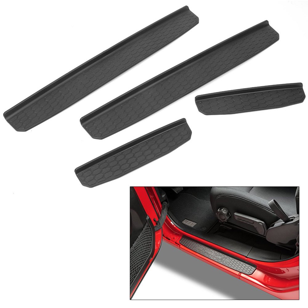 GZYF For 2018 Jeep Wrangler JK Sill Guards, 4Door New Body Style Door