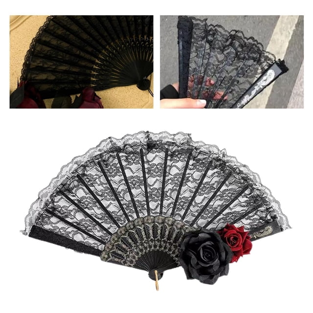 Abanicos de mano plegables, elegantes abanicos de rosas para regalos de fiesta, baile, baile de graduación, espectáculo