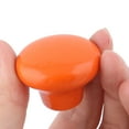 thumbnail image 4 of Uxcell Hotel Ceramic Round Furniture Cupboard Wardrobe Drawer Pull Knobs Orange 6 Pcs, 4 of 4