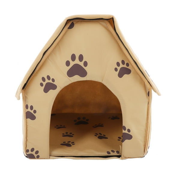 Air Permeability Convenient Pet House, Foldable Dog BedCat House, For Cat Dog Brown
