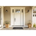 thumbnail image 3 of Contemporary Home Living Scroll Pattern Rectangular Rubber Doormat - 18" x 30" - Black, 3 of 4