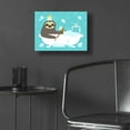 thumbnail image 5 of Epic Art 'Scrubbing Bubbles Sloth' by Nancy Lee, Acrylic Glass Wall Art, 16"x12", 5 of 8