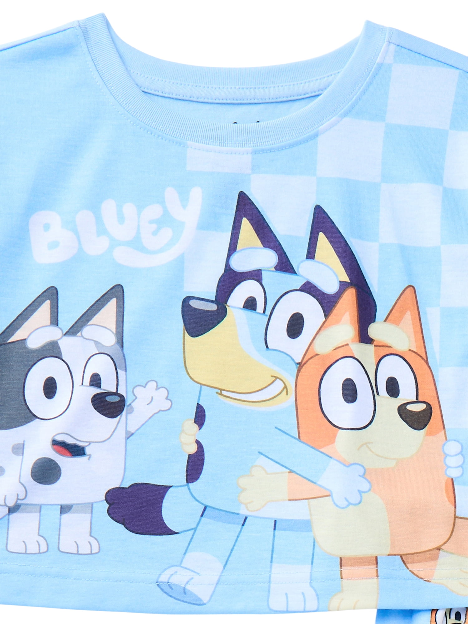 Bluey Girls Long Sleeve Top and Pants Pajama Set, 2-Piece, Sizes 4-12