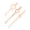 Rose Gold, variant on Silver Watch Hands Hour Minute Second Replacement Repair Parts for 2135 Movement Non-Luminous Alloy Material 0.79 inches / 2.00 cm Length Professional Tool Kit Accessory 3 Pieces Set