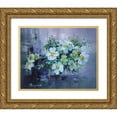 thumbnail image 1 of Rogozina, Svetlana 32x26 Gold Ornate Wood Framed with Double Matting Museum Art Print Titled - White Flowers, 1 of 4