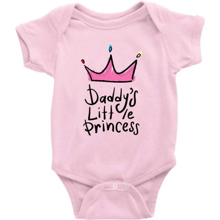 

GKrepps Daddy S Little Princess Bodysuit Rompers For Infant Unisex Baby Short Sleeve Clothes